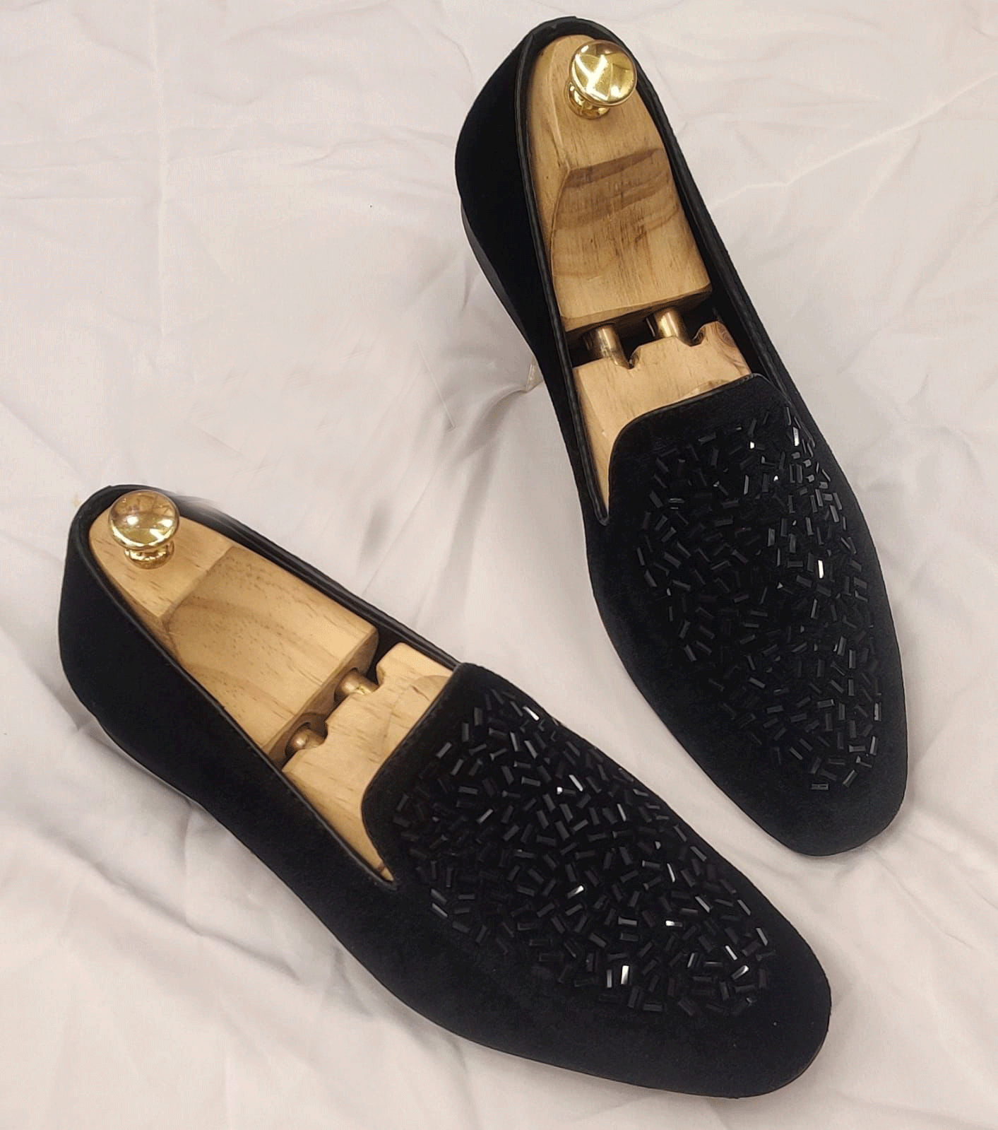 Fashion Wedding Revert Moccasins For Men's High Quality Slip On Flat Loafer-JonasParamount