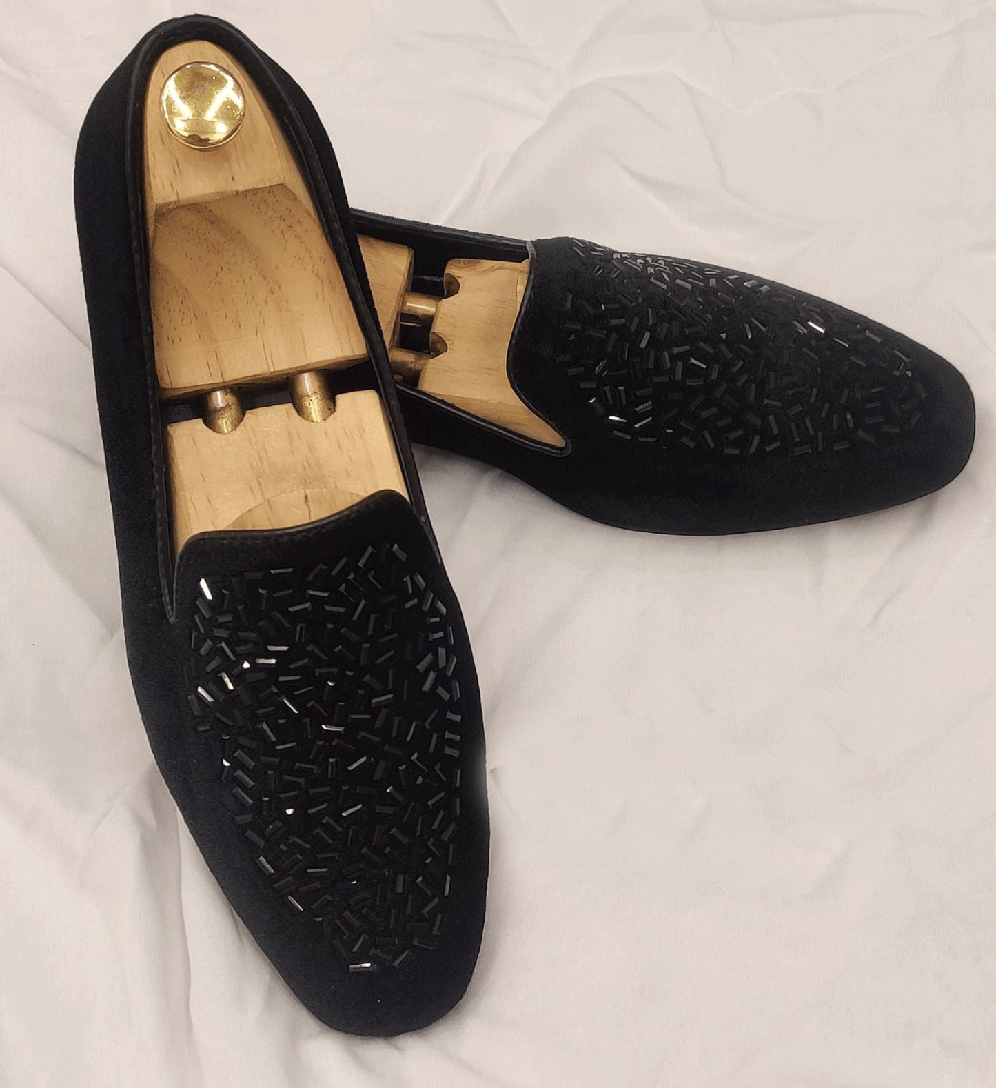 Fashion Wedding Revert Moccasins For Men's High Quality Slip On Flat Loafer-JonasParamount
