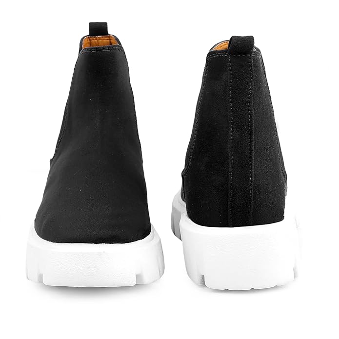 Suede Material Casual Chelsea Slip-On Boot For Men-JonasParamount
