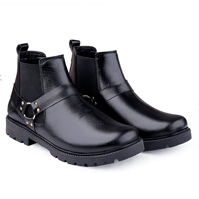 New Arrival Casual Ring Chelsea Slip-On Ankle Boot For Men's-JonasParamount