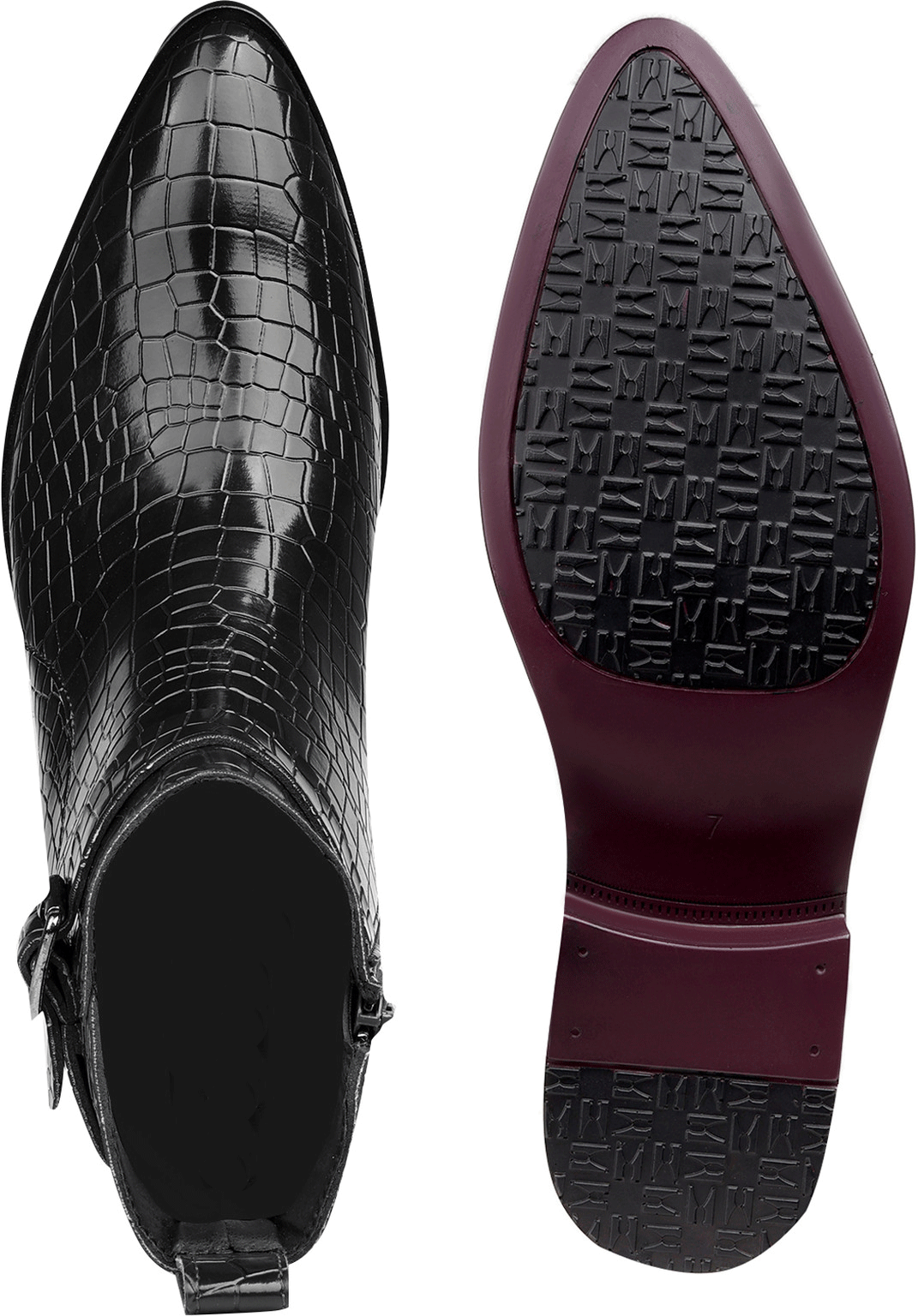 JonasParamount Men’s Black High Ankle Block Heel Boots