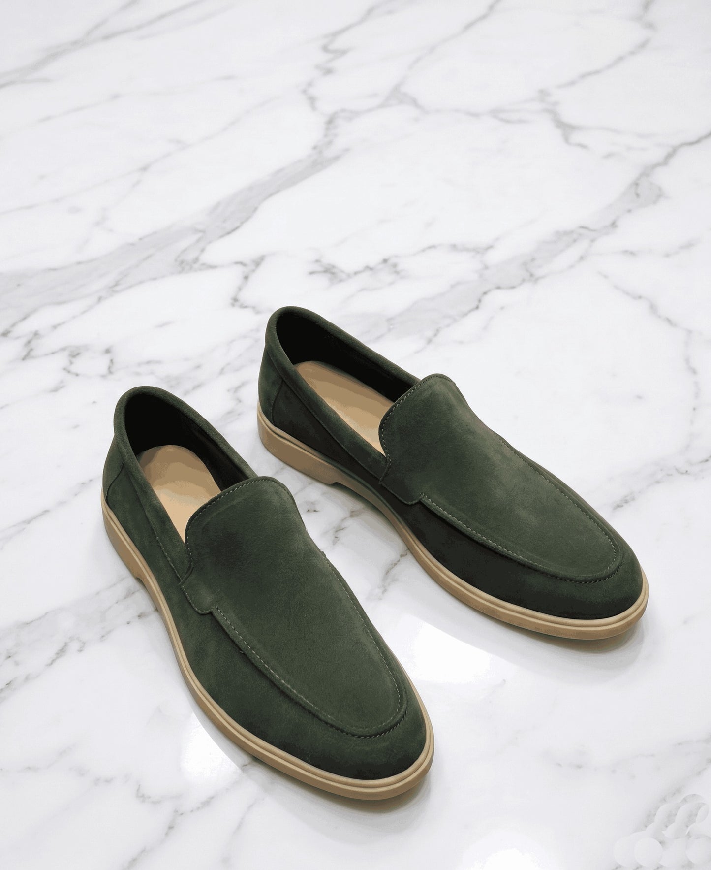 Premium Suede Leather Slip-On Loafers for Men – Luxury Casual Sneakers