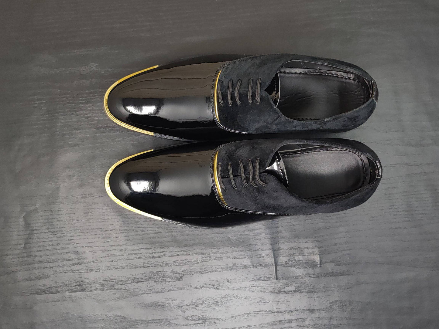 Men's Dark Black Oxford Shoes for Wedding and Partywear-JonasParamount