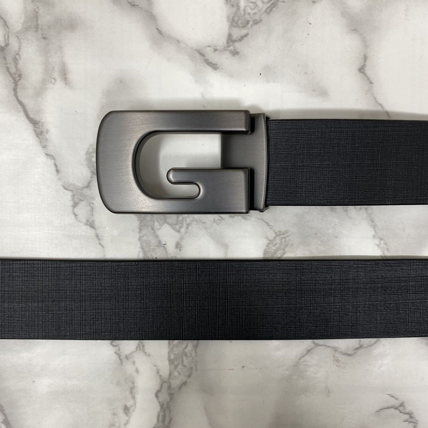 Metal G-Shape Leather Strap Belt-JonasParamount