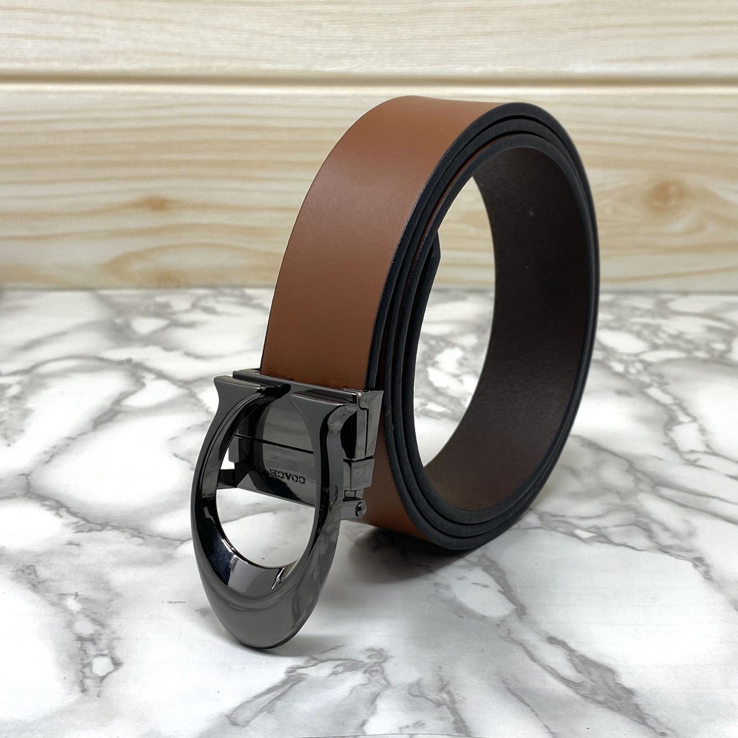 Classy Curve C Design Casual Genuine Leather Belt-Jonasparamount