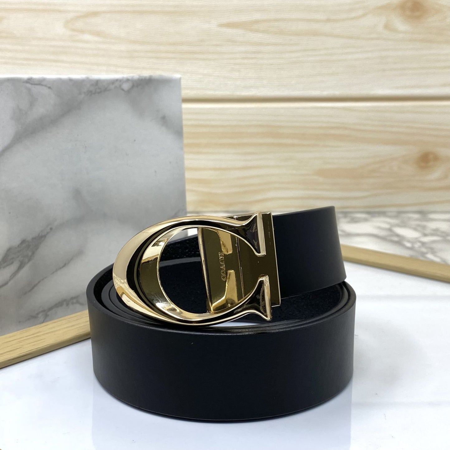 Classy Curve C Design Casual Genuine Leather Belt-Jonasparamount