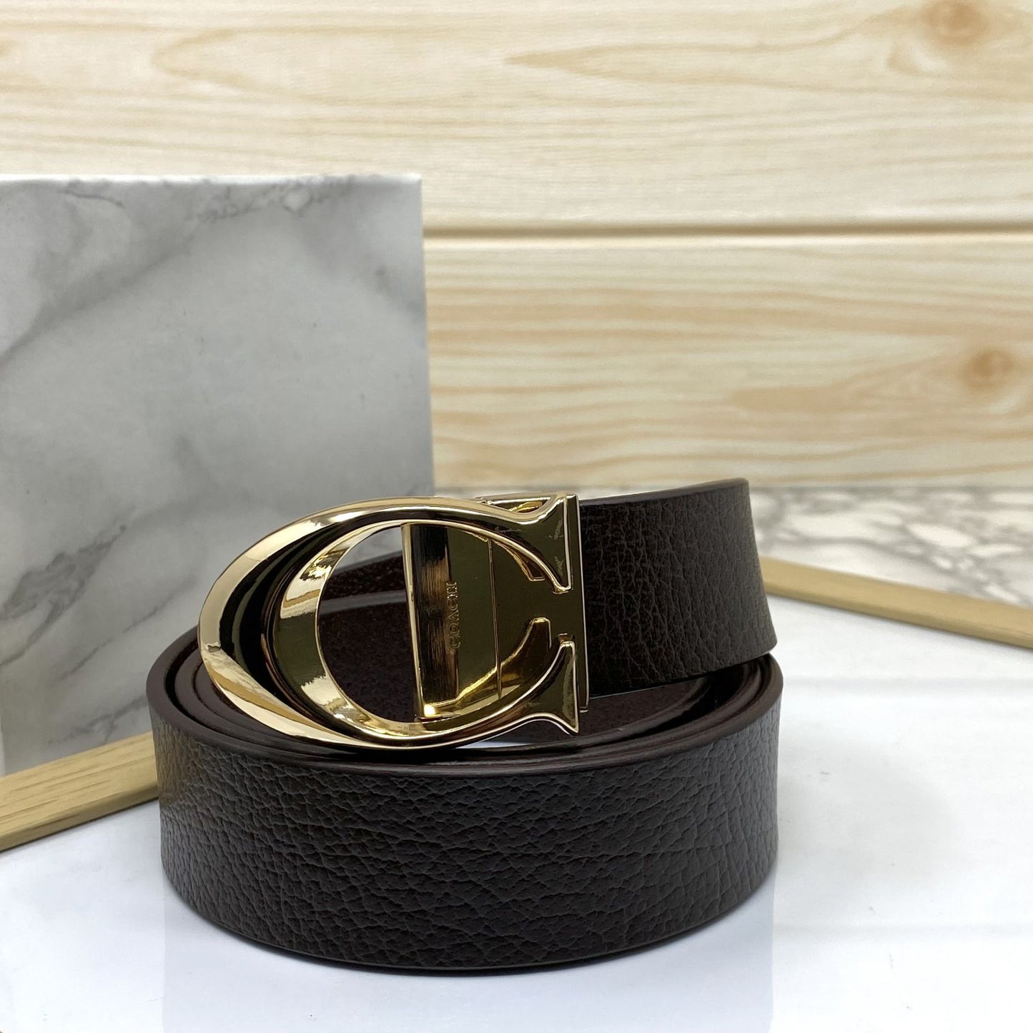 Classy Curve C Design Casual Genuine Leather Belt-Jonasparamount