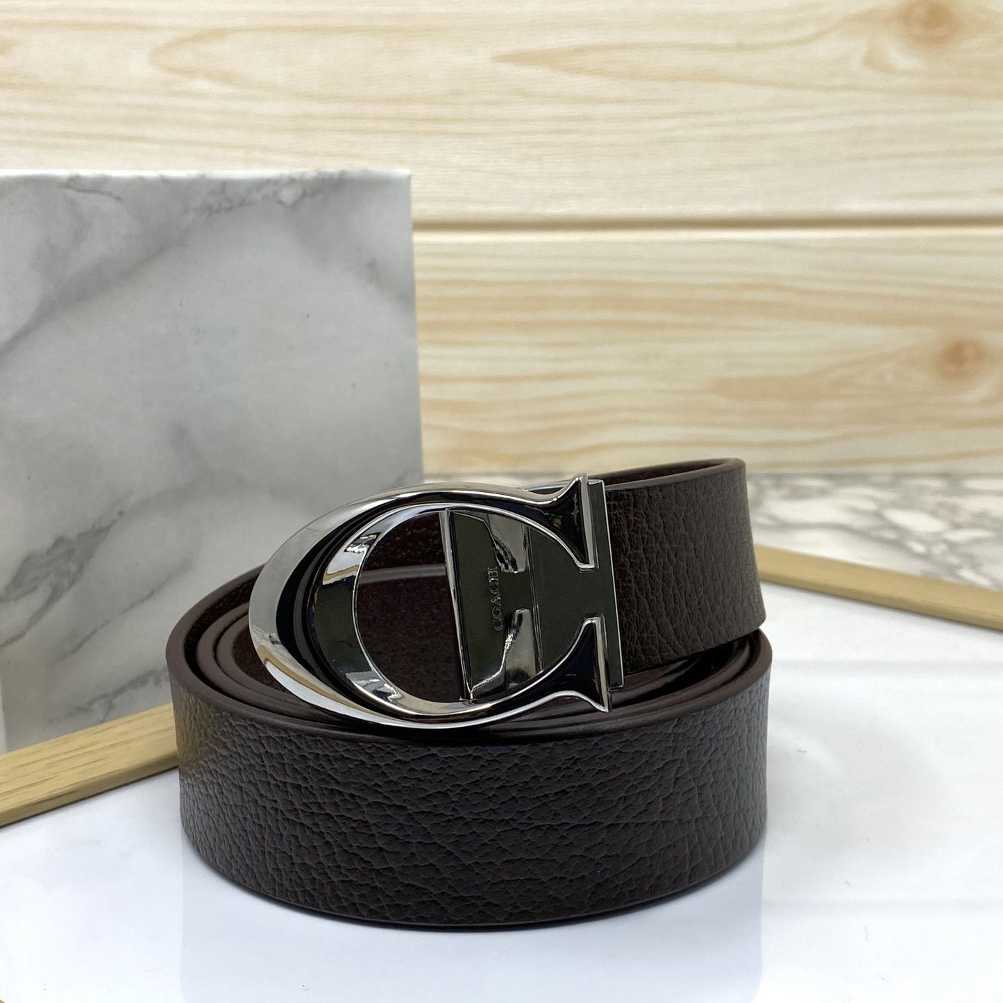 Classy Curve C Design Casual Genuine Leather Belt-Jonasparamount