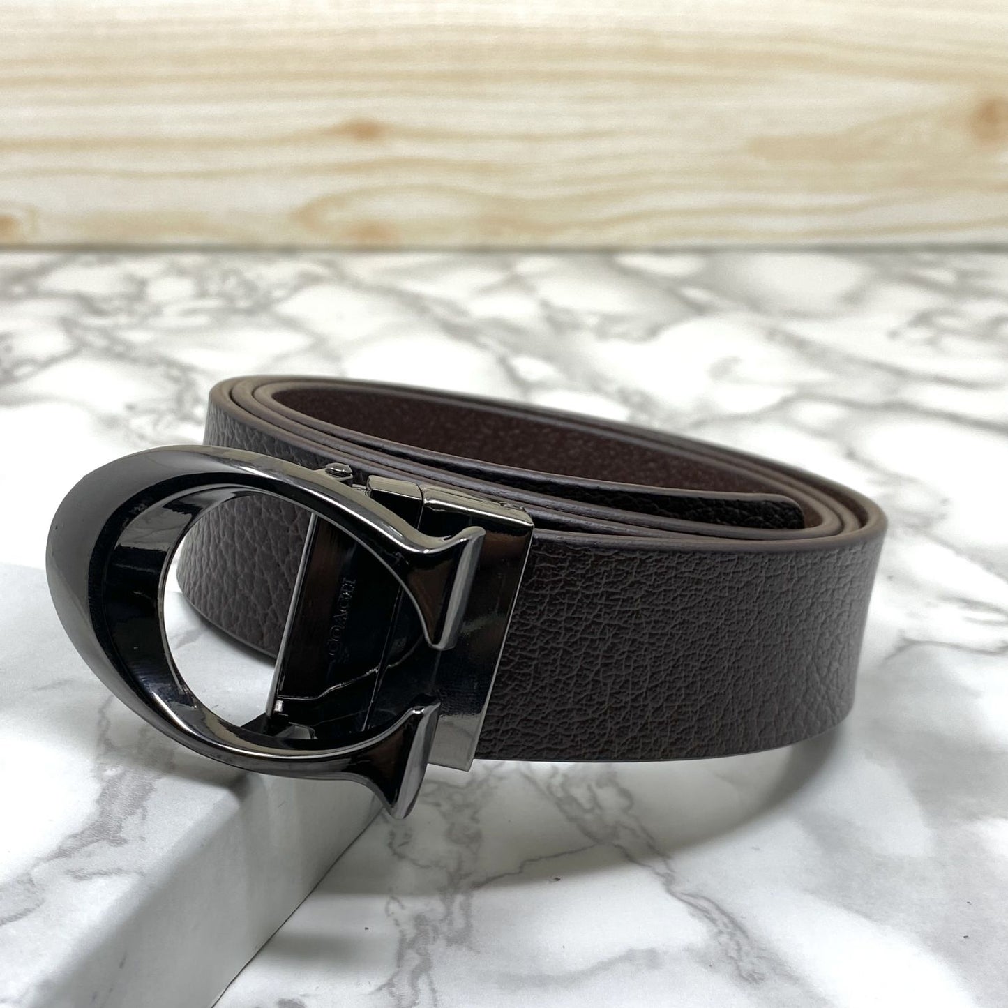 Classy Curve C Design Casual Genuine Leather Belt-Jonasparamount