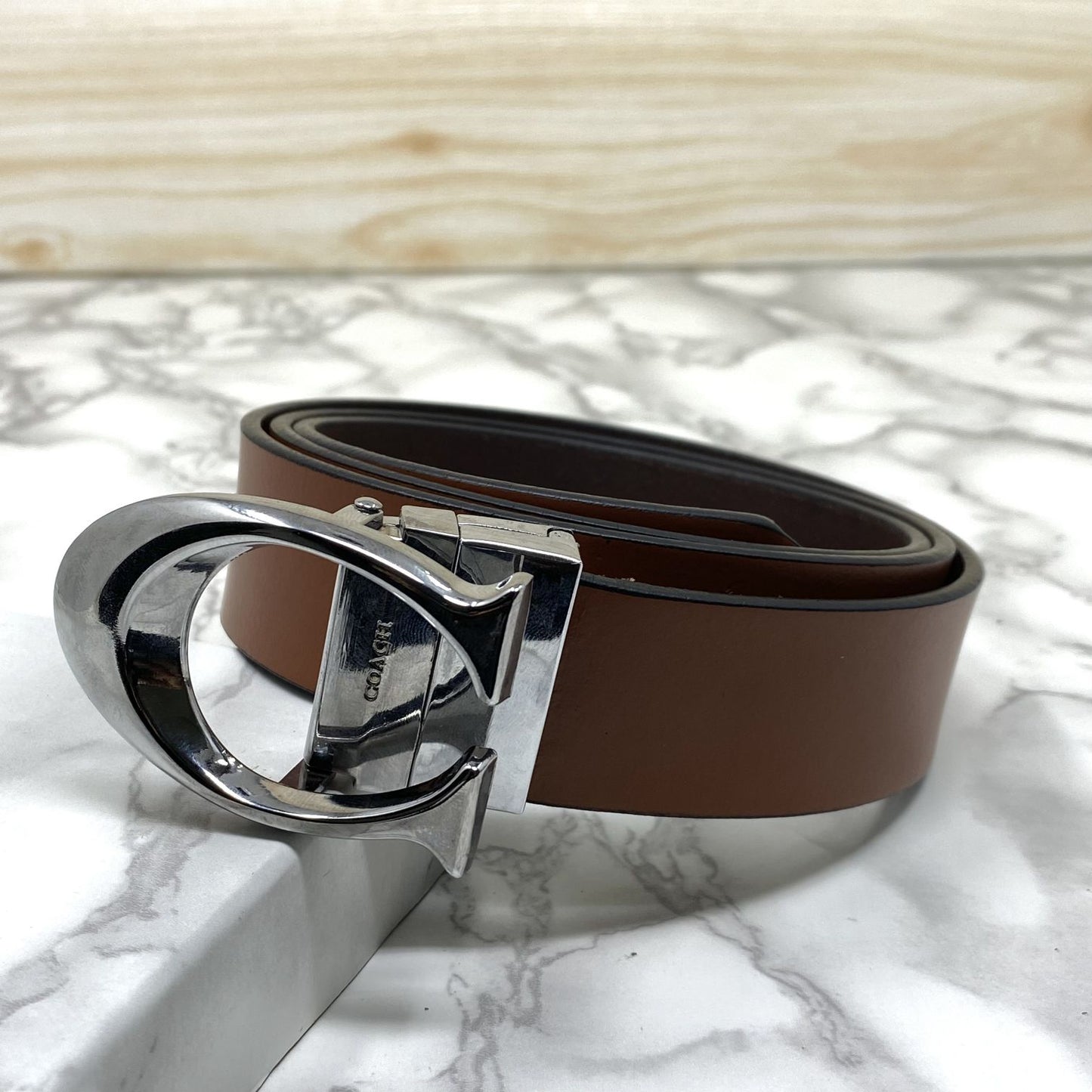 Classy Curve C Design Casual Genuine Leather Belt-Jonasparamount