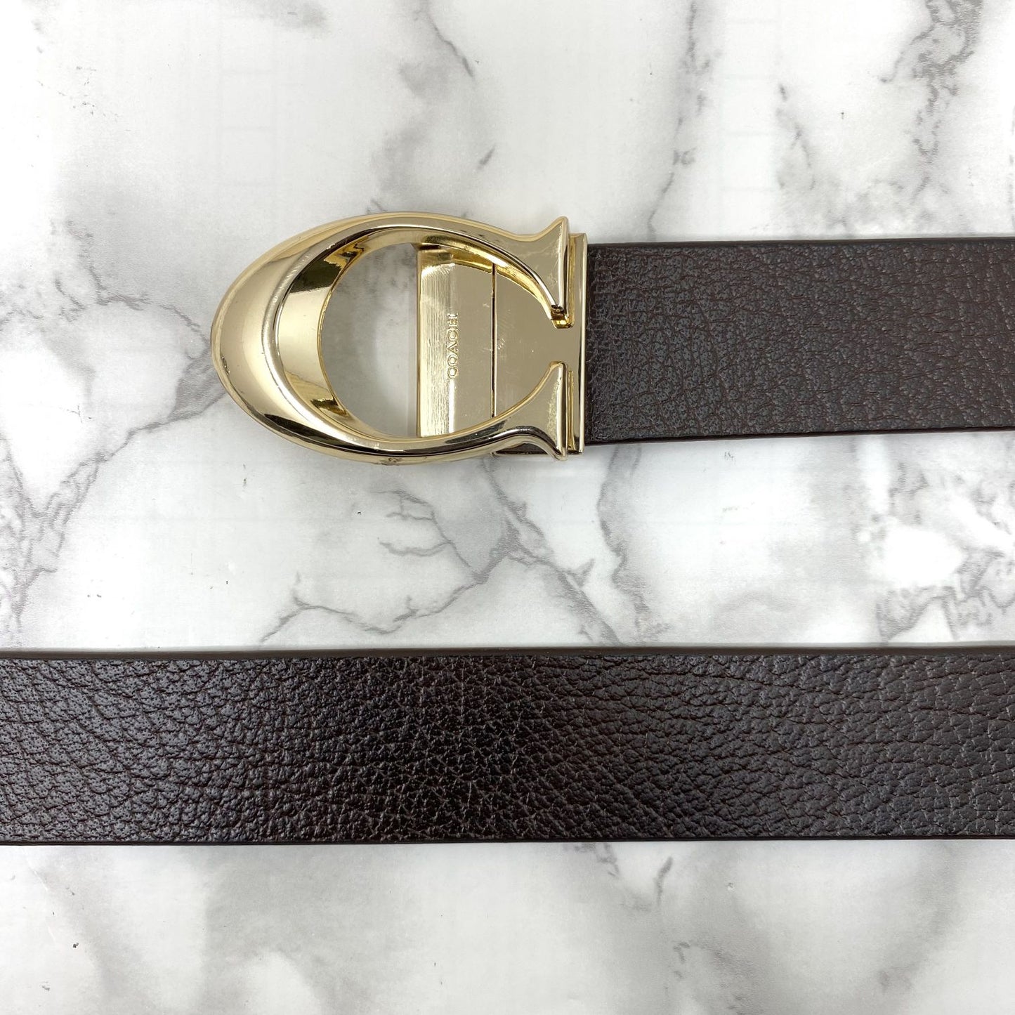 Classy Curve C Design Casual Genuine Leather Belt-Jonasparamount
