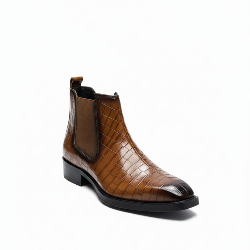 JonasParamount CROCO Chelsea Boots – Stylish Faux Leather & Reliable Sole