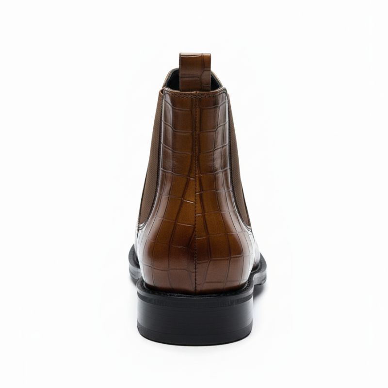 JonasParamount CROCO Chelsea Boots – Stylish Faux Leather & Reliable Sole