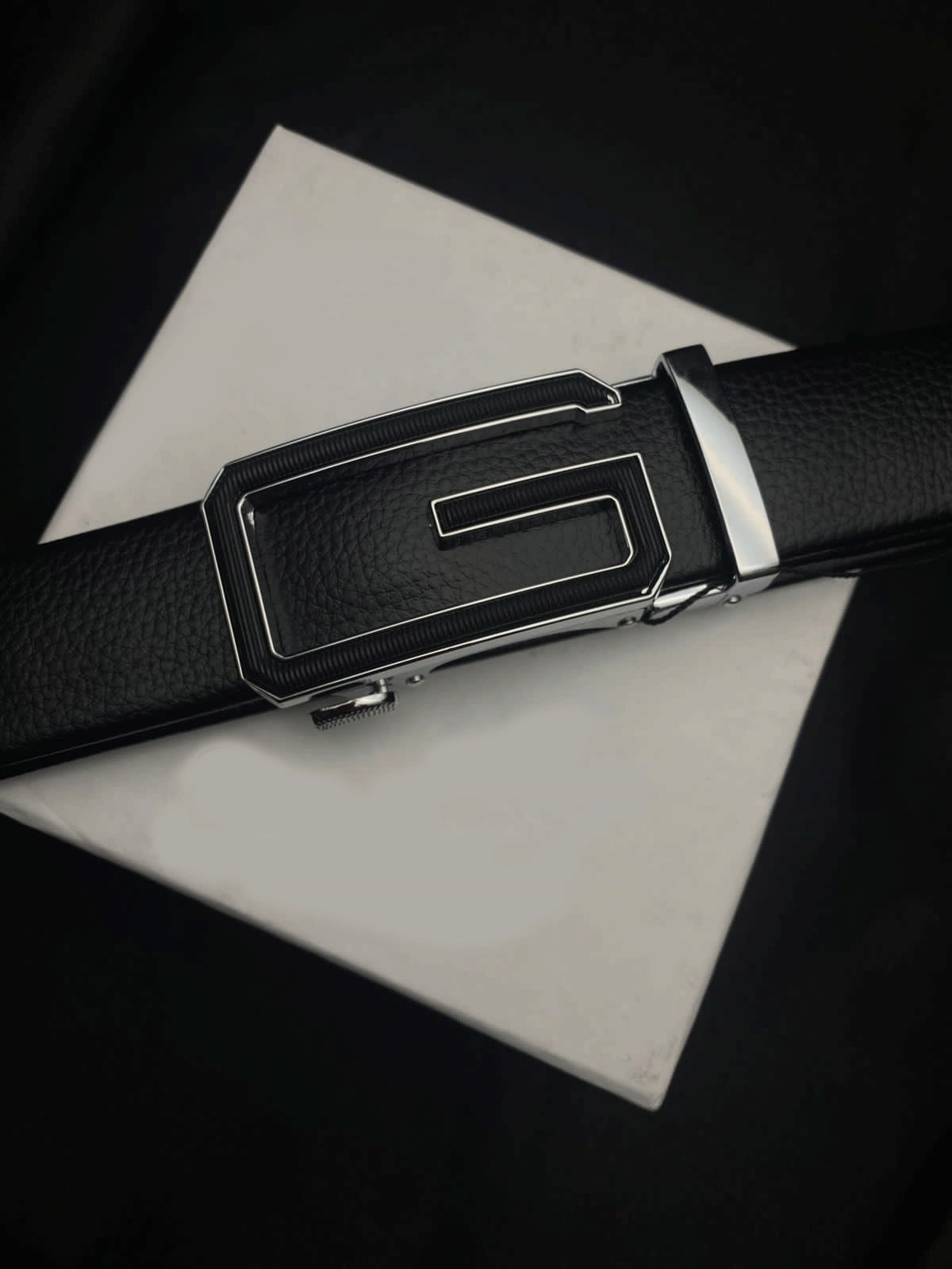 Luxury Brand Fashion Automatic Buckle Ratchet Dress Belt For Men-JonasParamount