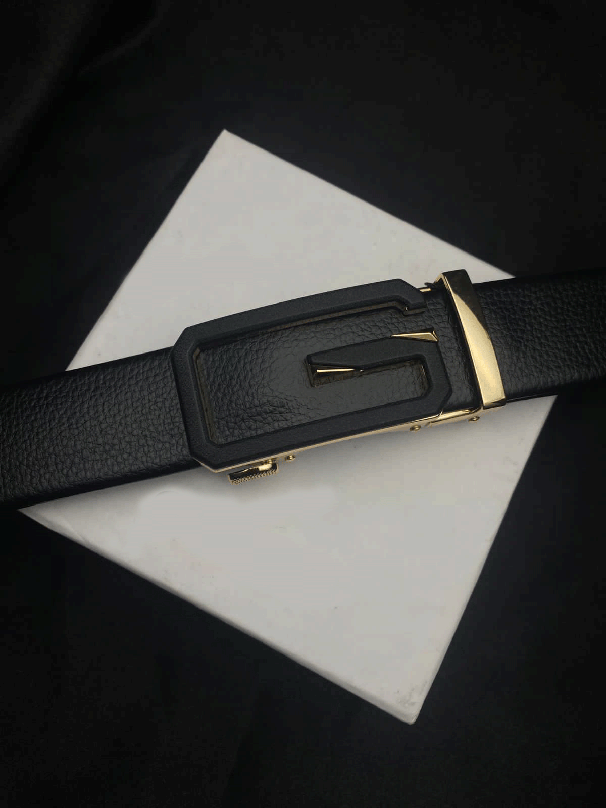 Luxury Brand Fashion Automatic Buckle Ratchet Dress Belt For Men-JonasParamount