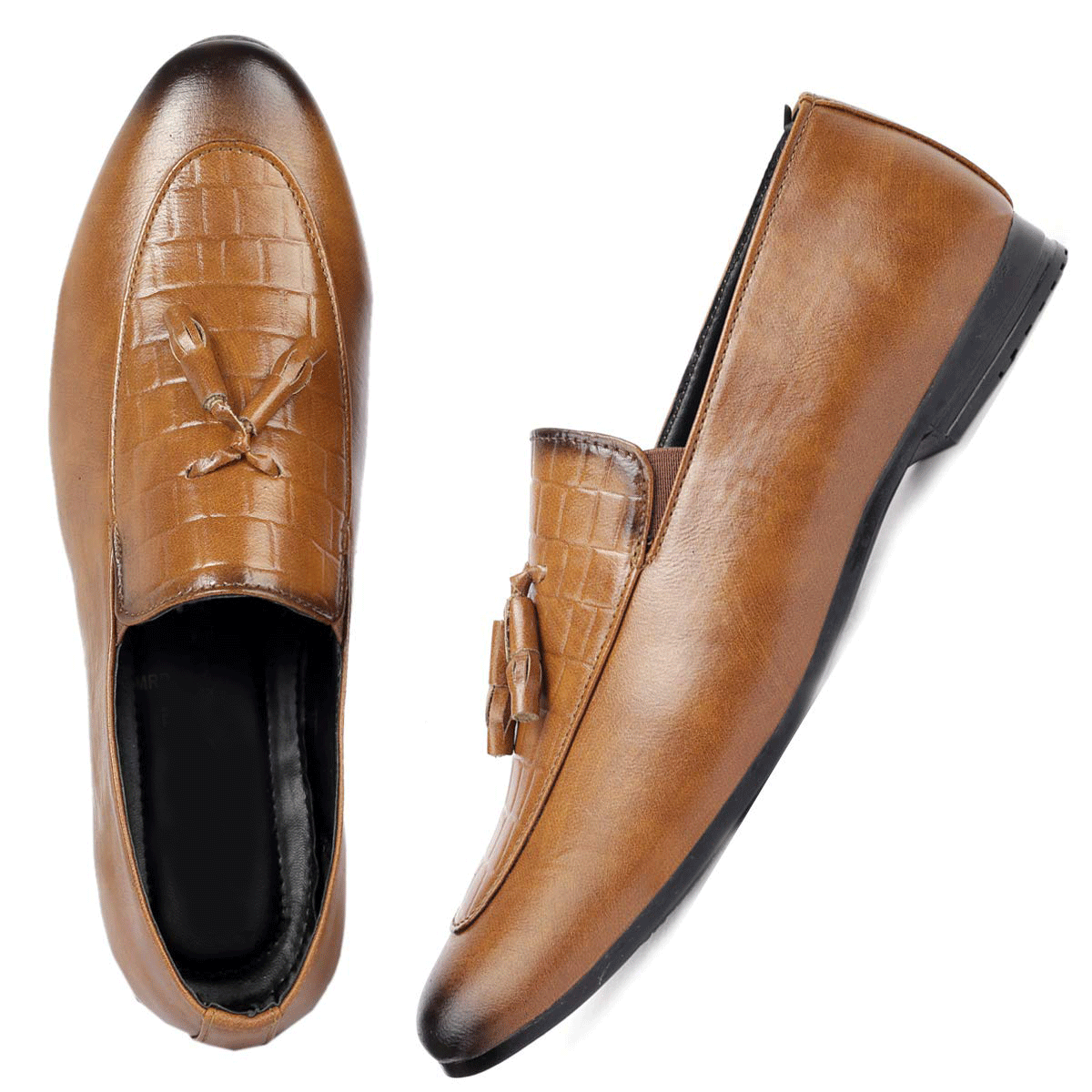 Basic Design Casual Pu Leather Tassel Loafer & Moccasins Shoes For Men's-JonasParamount