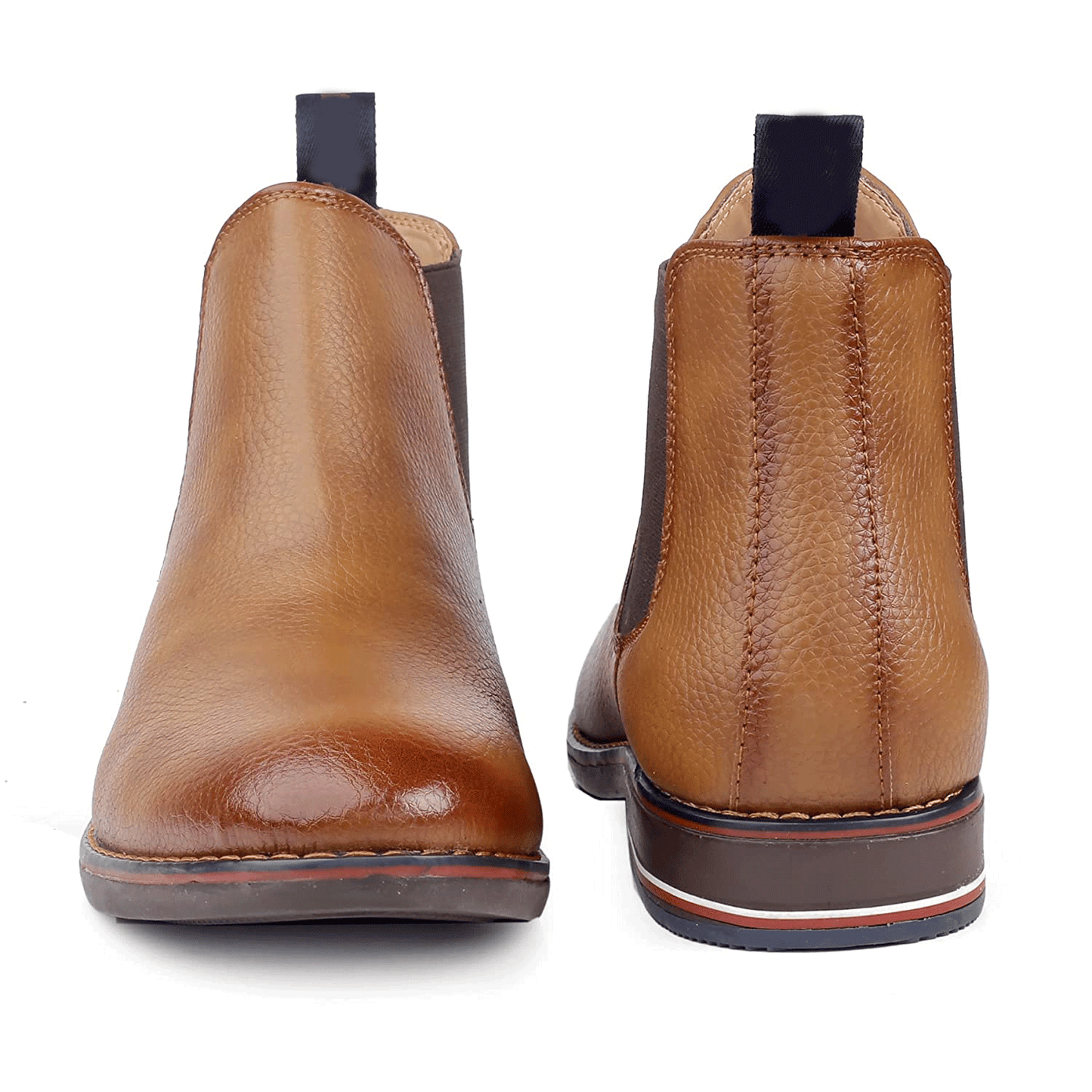 Classy Ankle British Design Tan Chelsea Boots For Men-JonasParamount