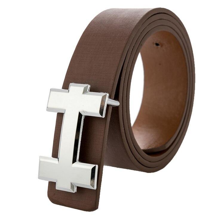Trendy Square H Pattern Belt For Men-JonasParamount
