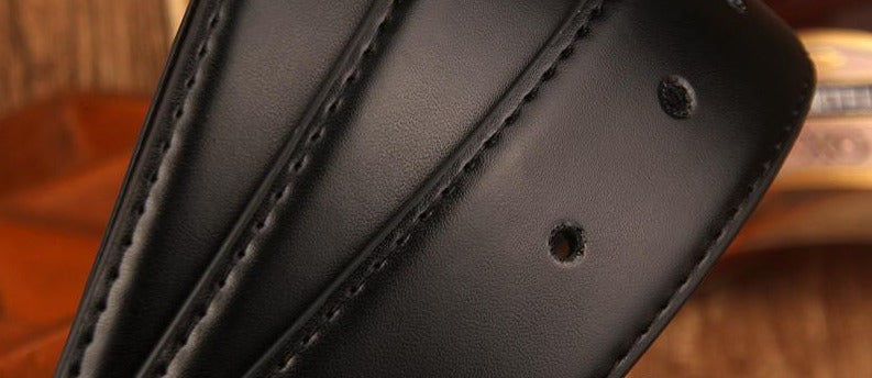 Smooth Luxury Design Top Fashionable Leather Belt For Men-JonasParamount