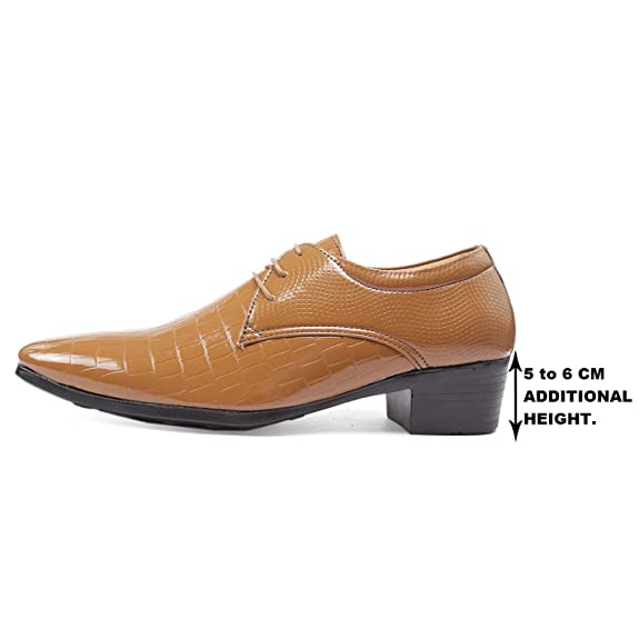 Synthetic Material Casual Lace-up Height Increasing Shoes-JonasParamount