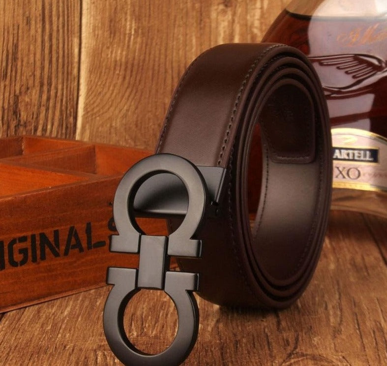 Smooth Luxury Design Top Fashionable Leather Belt For Men-JonasParamount