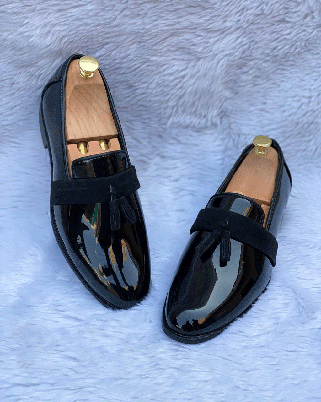Stylish Glossy Tussle Moccasins Shoes For Office Wear And Casual Wear-JonasParamount