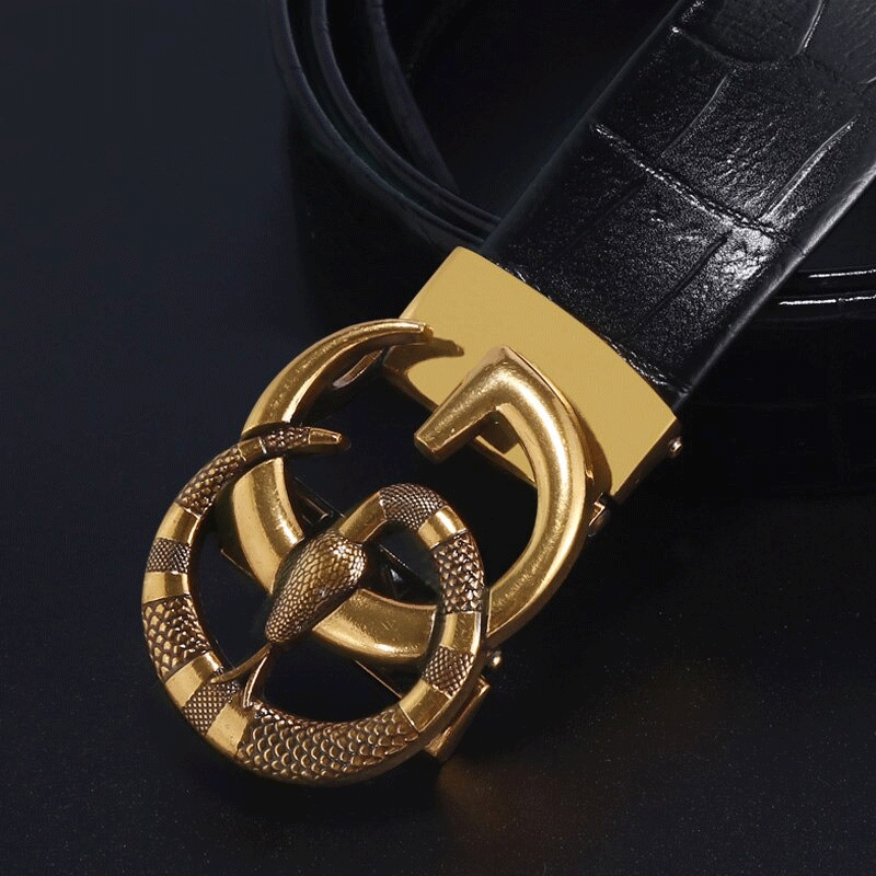 Fashion Alloy Genuine Leather Constellation Avatar Buckle Belt-JonasParamount