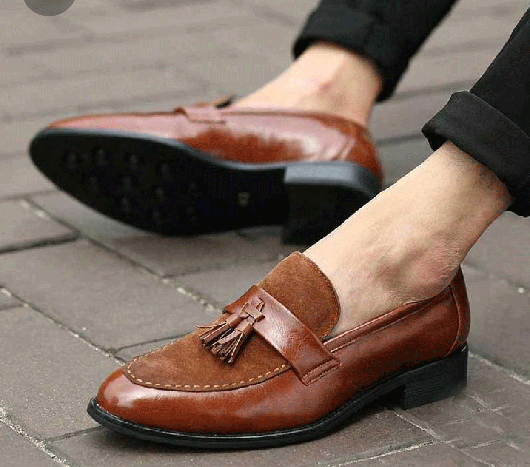 Stylish New Arrival Men's Suede Shoes Fashion Pointed Business Slip On Loafer-JonasParamount