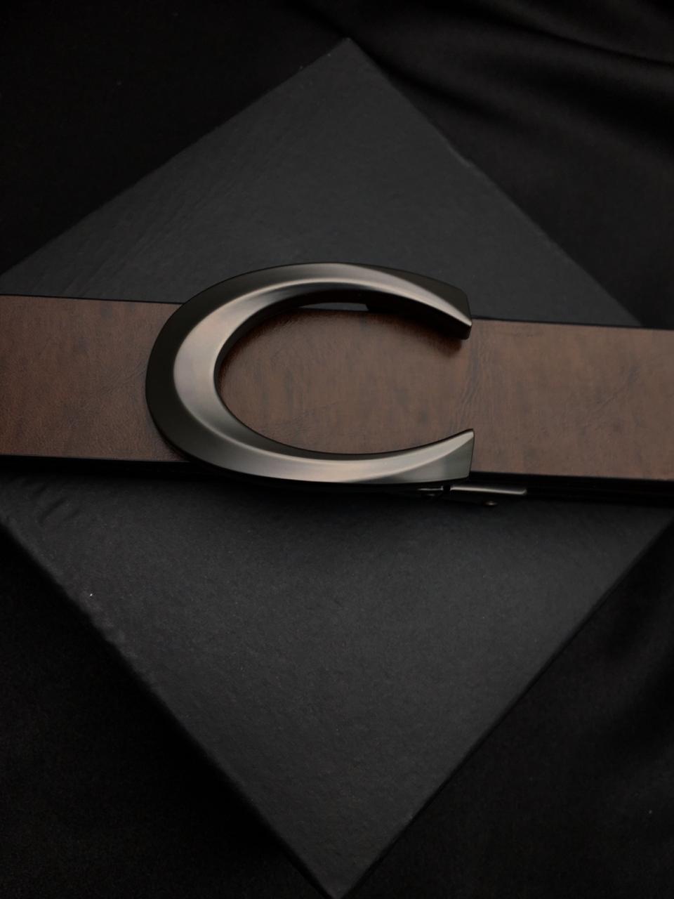 Antique Buckle Leather Strap Belt For Men-JonasParamount