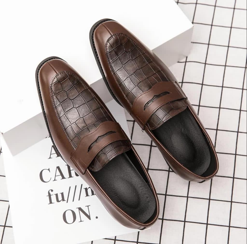 High Quality CROCO Moccasins Durable And Comfortable Shoes For Men-JonasParamount