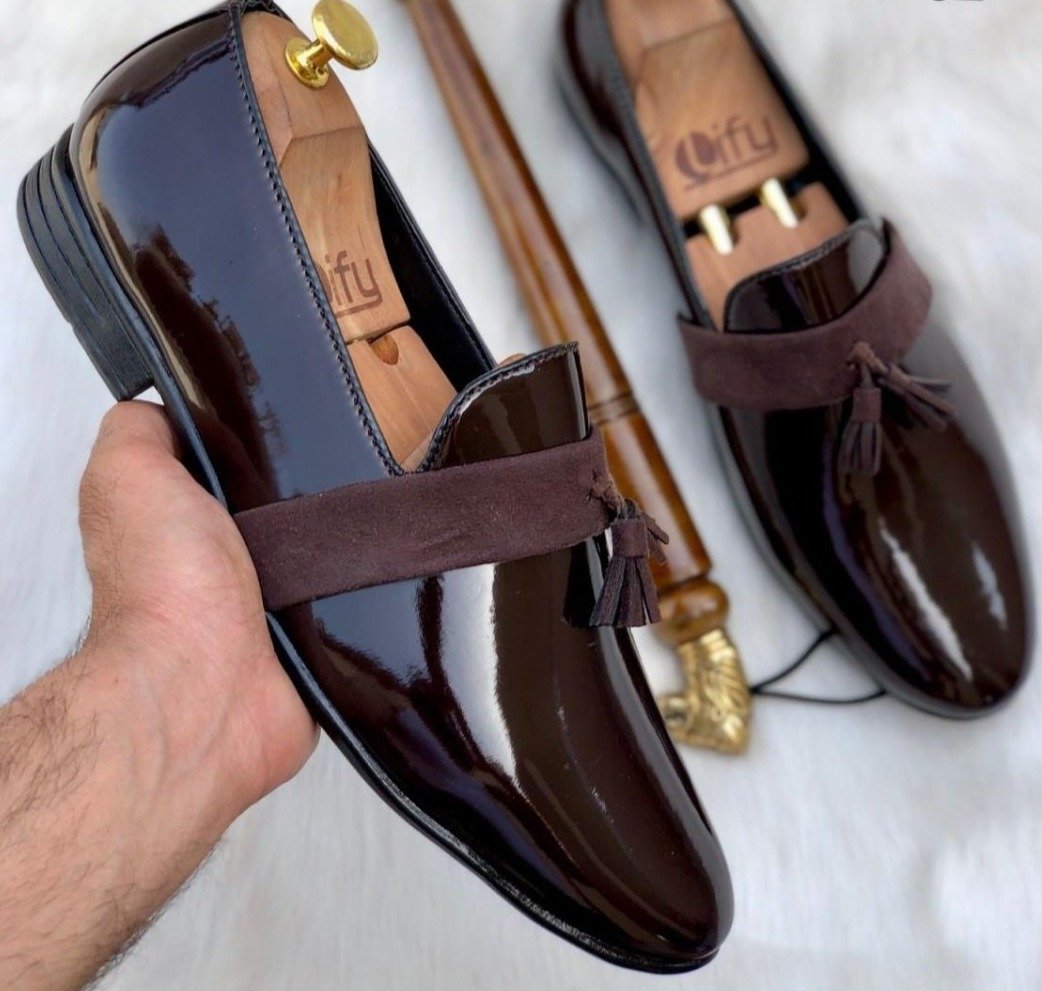 New Arrival Shiny Moccasin Loafer For Office Wear And Casual Wear- JonasParamount