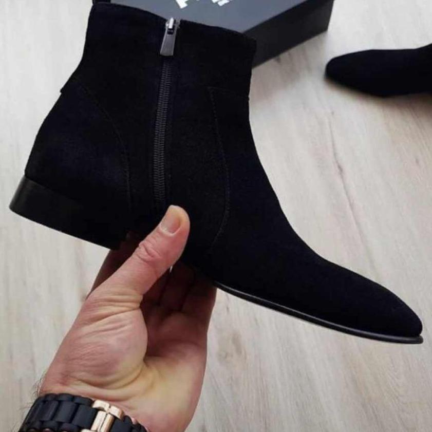 Trendy Fashionable Chelsea Zip Boots For Casual, Wedding, Travel And Party Wear For Men