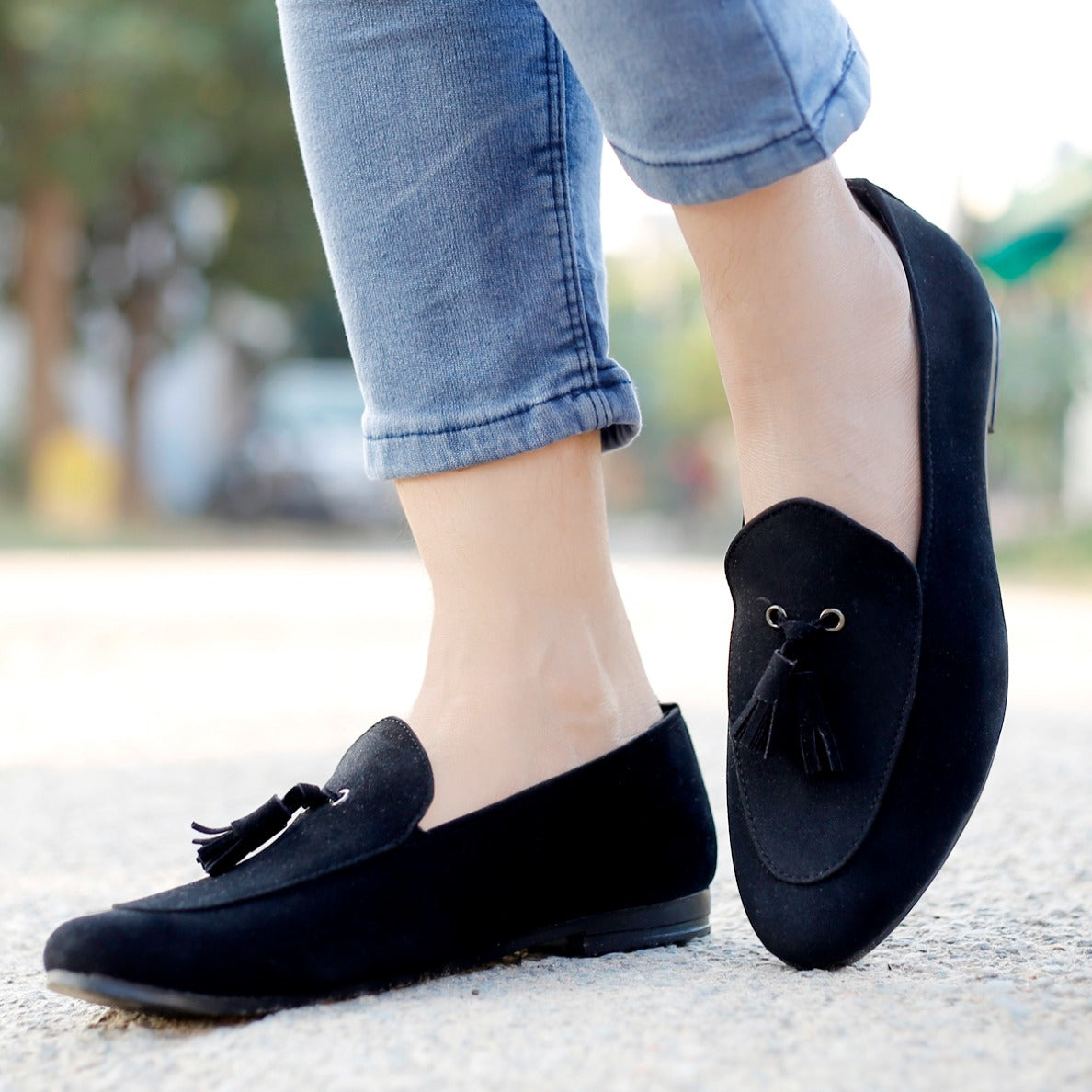 Basic Pattern Classic Casual Suede Material Loafer & Moccasins Shoe For Men-JonasParamount