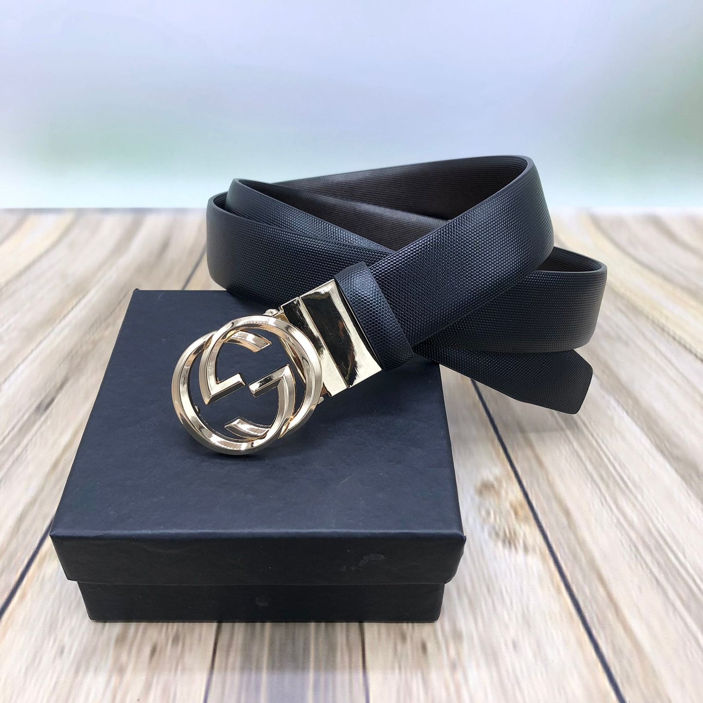Luxury Designer Belt With GG Pattern For Men's-JonasParamount
