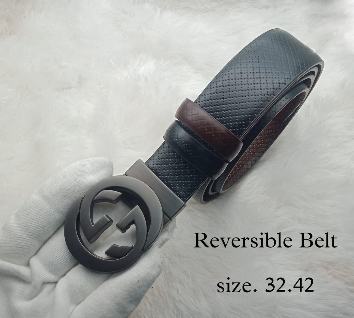 Classy Designer buckle High Quality GG Letter Reversible Belt For Men-JonasParamount
