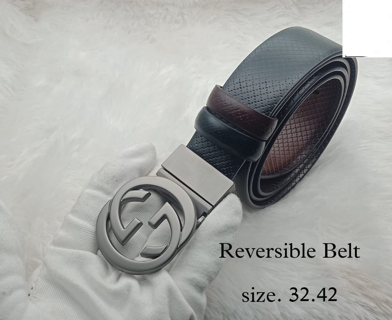 Classy Designer buckle High Quality GG Letter Reversible Belt For Men-JonasParamount