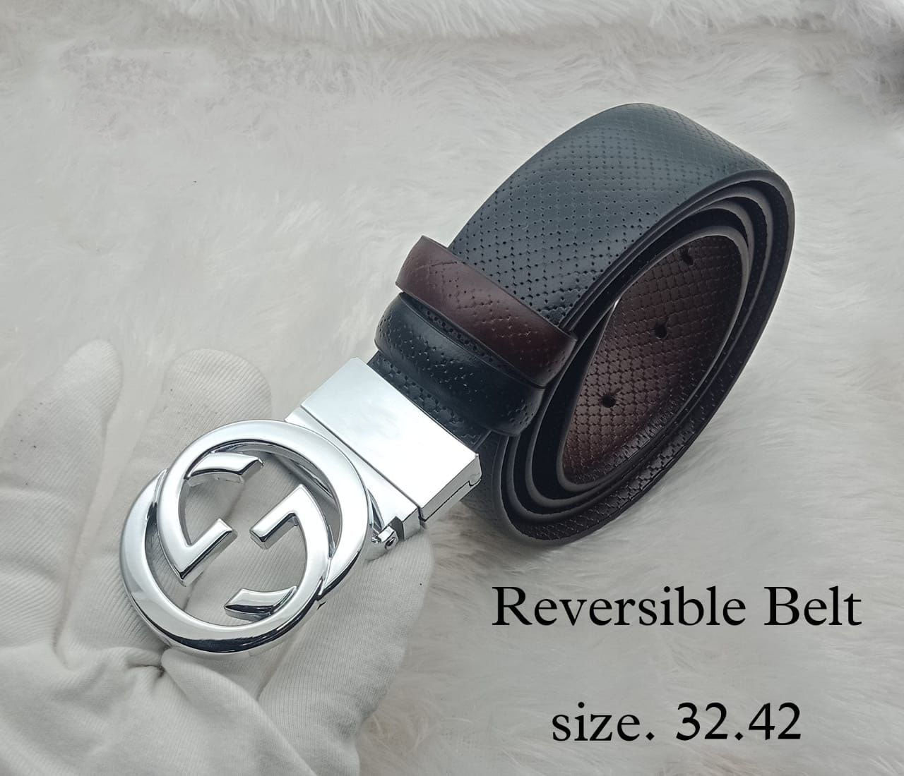 Classy Designer buckle High Quality GG Letter Reversible Belt For Men-JonasParamount
