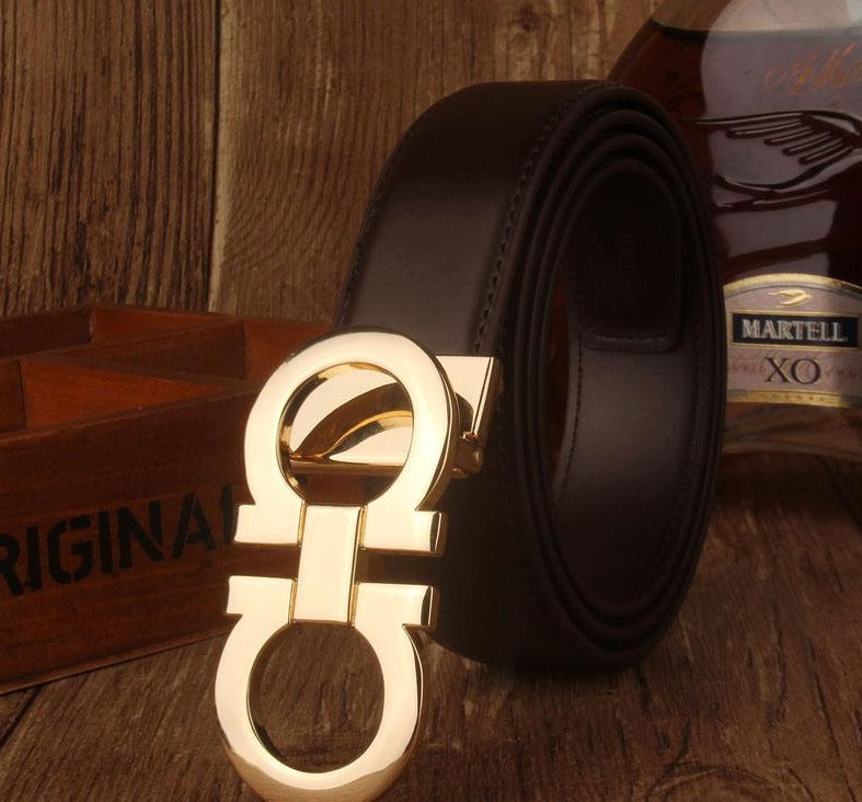 Smooth Luxury Design Top Fashionable Leather Belt For Men-JonasParamount
