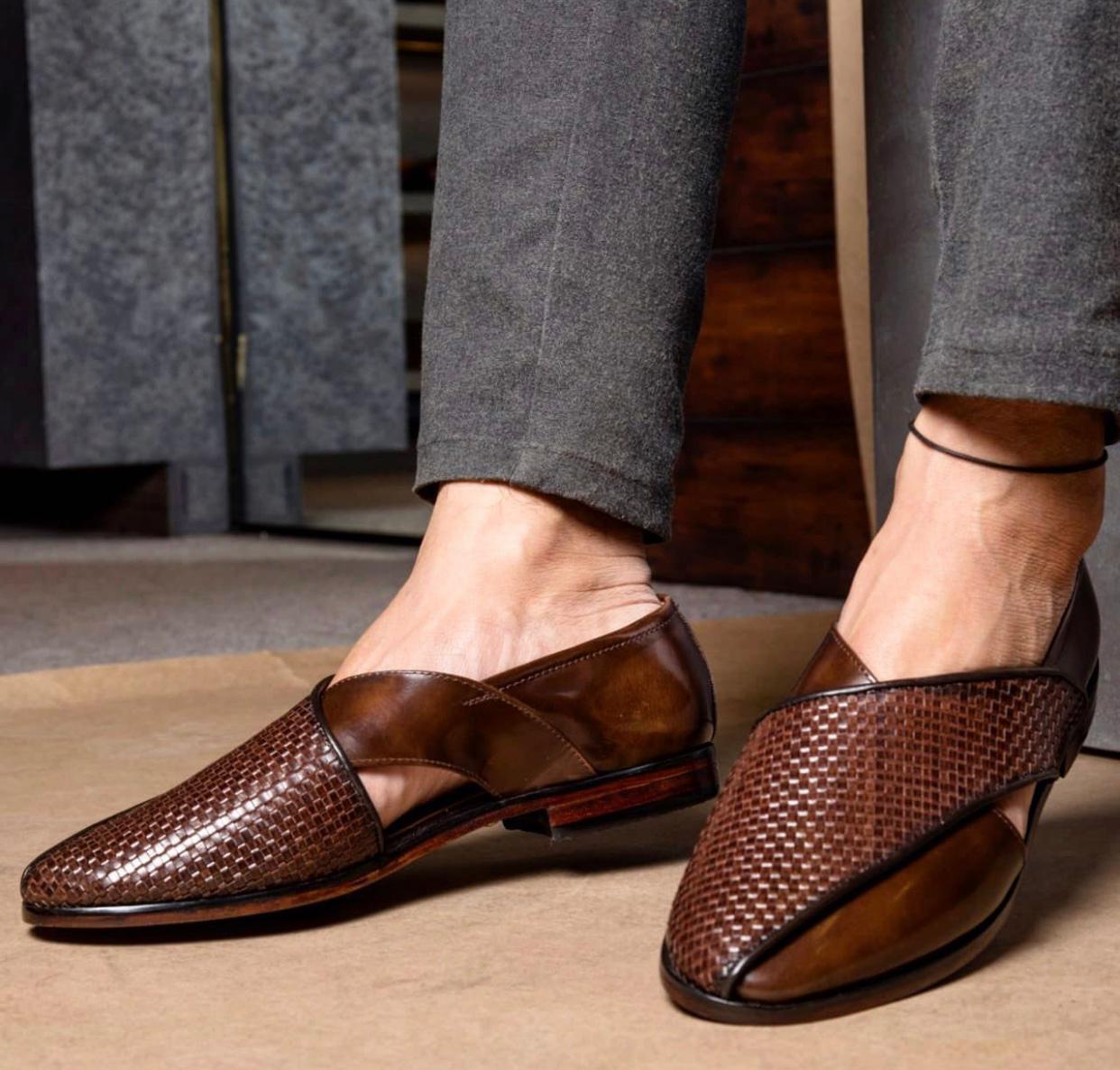 New Fashion Peshawari Suede Loafer Shoes For Party And Casual Wear - JonasParamount