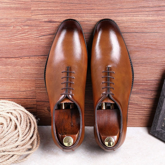2022 New Full Grain Oxford Shiny Formal,Business,Party Wear Shoes For Men-JonasParamount