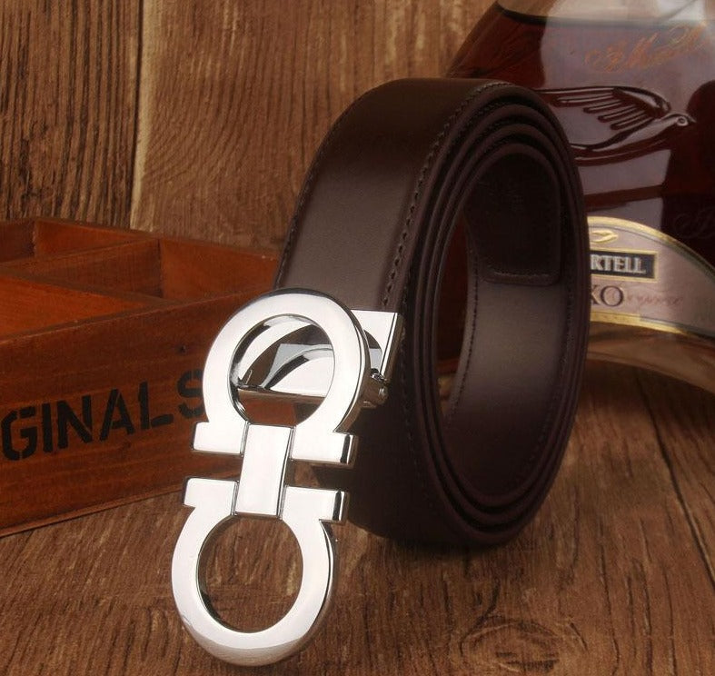 Smooth Luxury Design Top Fashionable Leather Belt For Men-JonasParamount