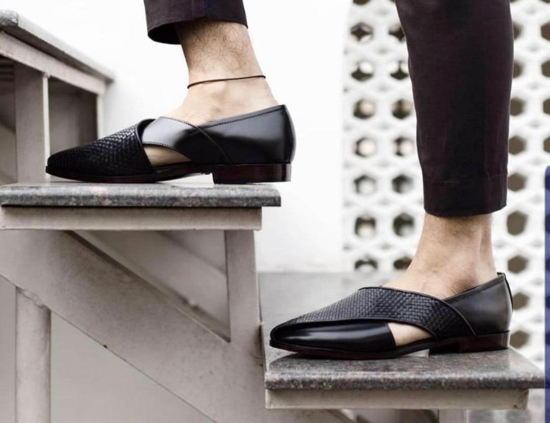 New Fashion Peshawari Suede Loafer Shoes For Party And Casual Wear - JonasParamount