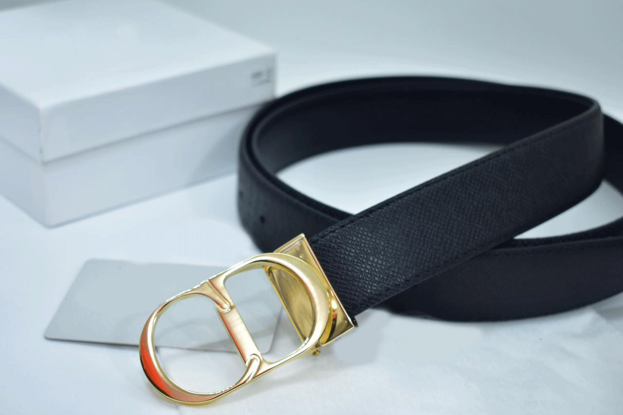New CD Metal Design High Quality Leather Belt For Men-JonasParamount