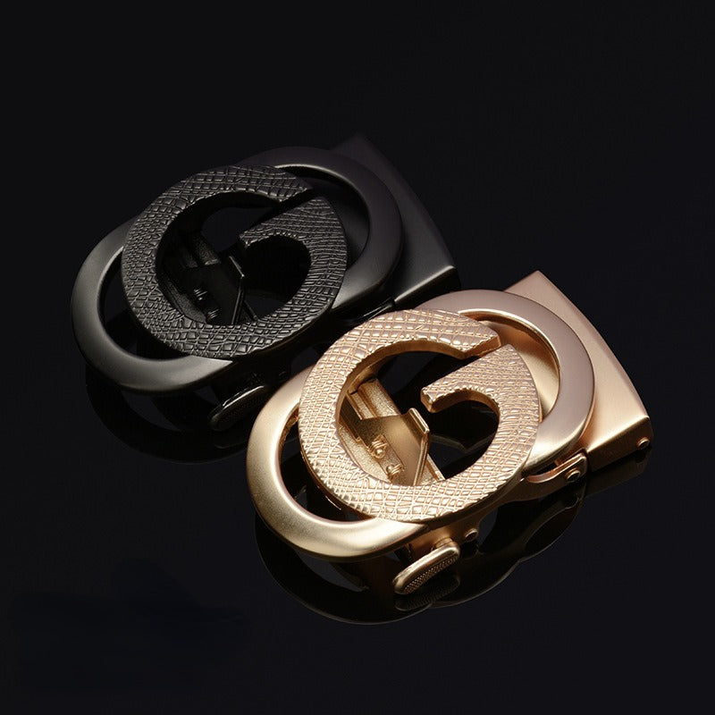 Designer Automatic Buckle Alloy With Letter G Belt For Men's-JonasParamount