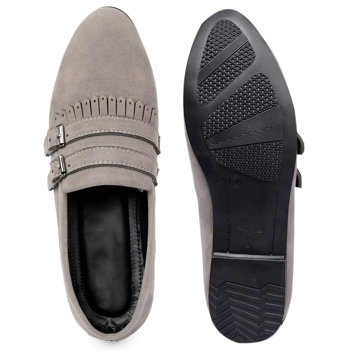 Double Monk Suede Material Casual & Part Wear Shoes For Men's-JonasParamount