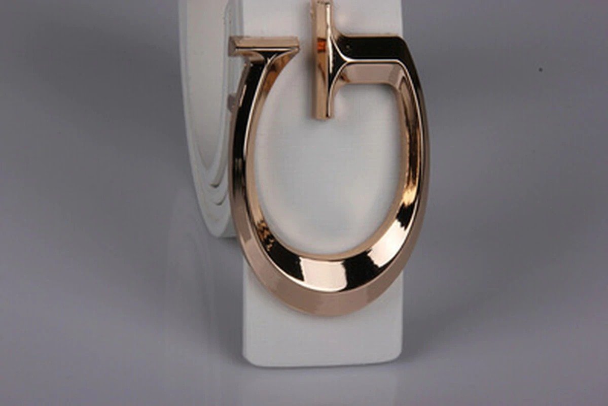 Designer Casual G-Shape Leather Belt For Men-JonasParamount