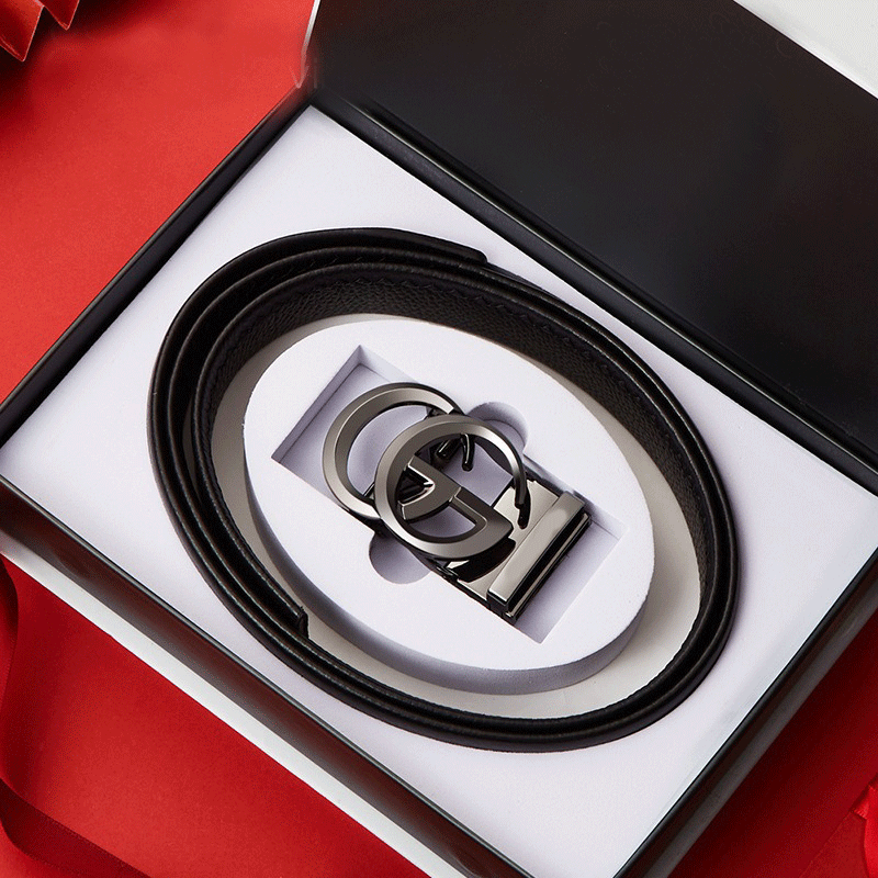 Luxury Brand Designer Belt With G-type Metal Automatic Buckle For Men's-JonasParamount
