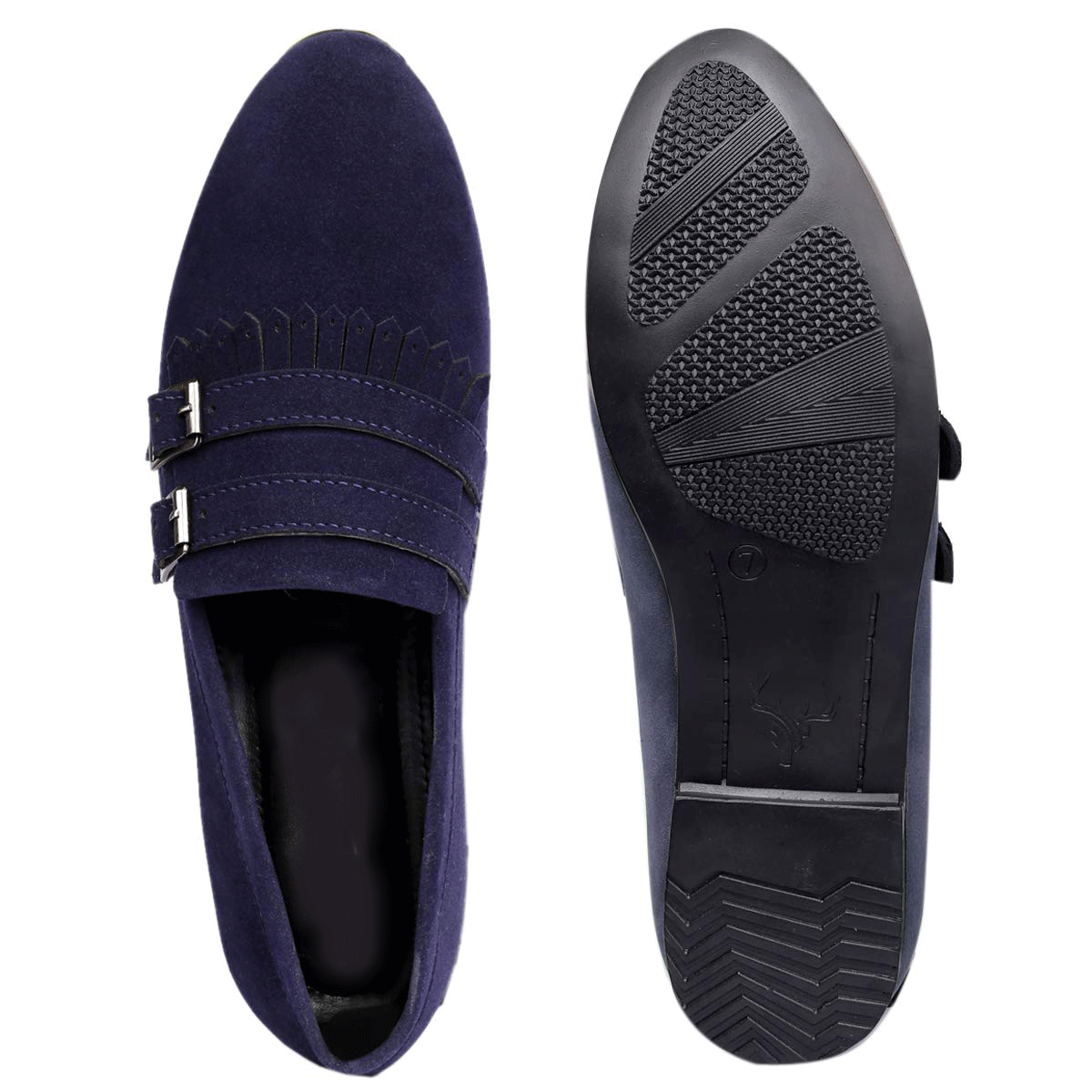 Double Monk Suede Material Casual & Part Wear Shoes For Men's-JonasParamount