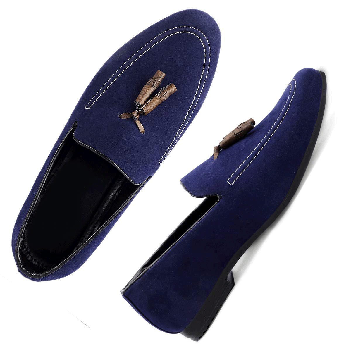 Classic Suede Material Loafer & Moccasin Casual Shoes For Men's-JonasParamount