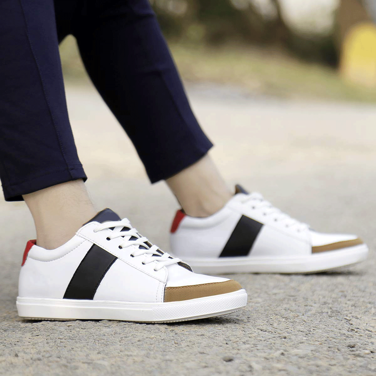 Stylish Fashionable Casual Lace-up Sneakers For Men's-JonasParamount